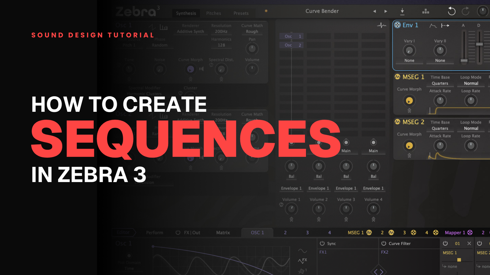 Sequencing in Zebra 3: Building Sequences in a Synth With No Sequencer video thumbnail